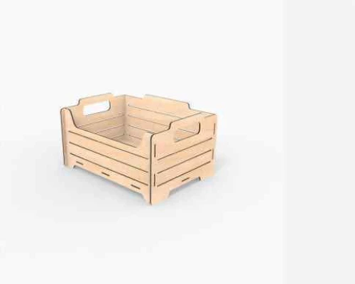 Intra CRATE – Ξύλινο Κουτί Τύπου Τελάρο μαζι με χερούλια 15x74x13 cm Box34-01053