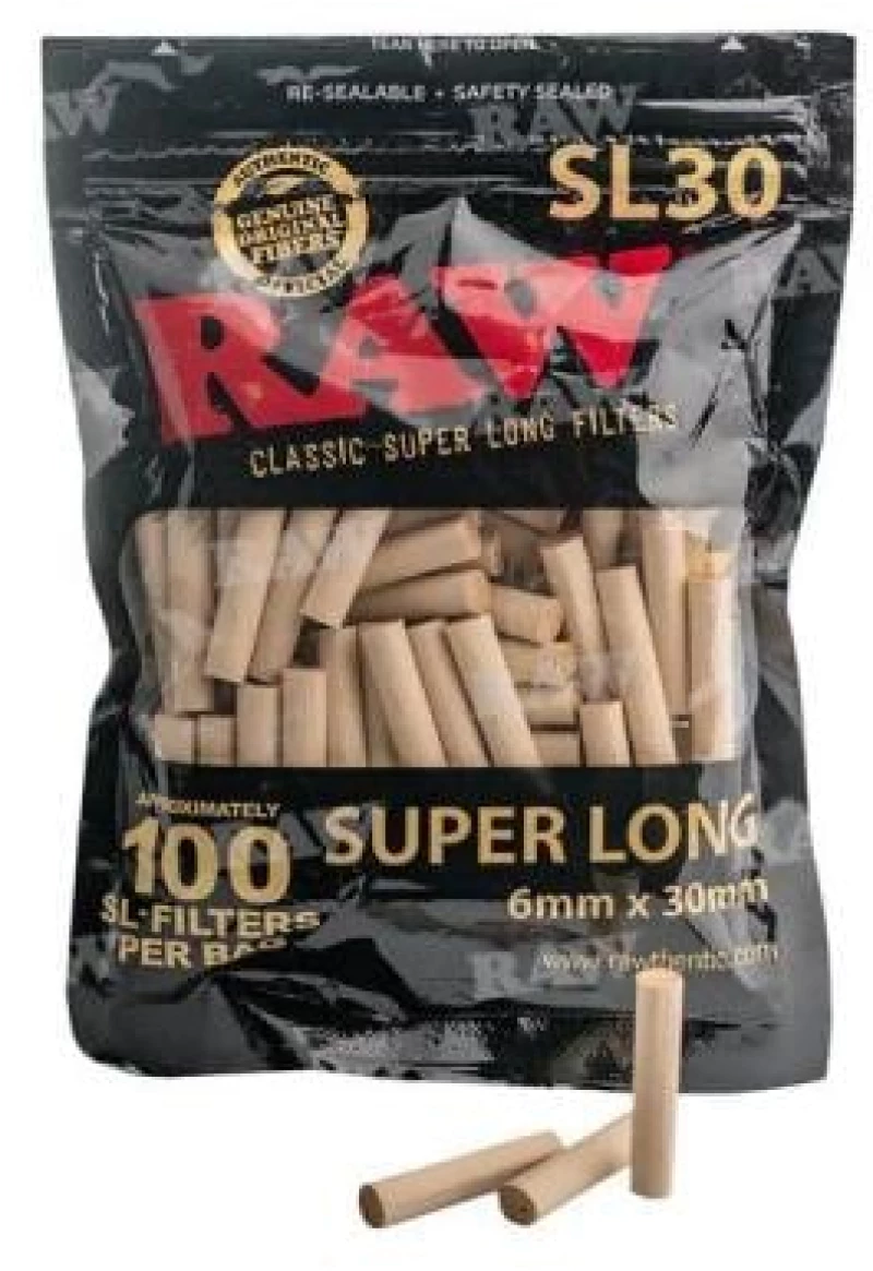 RAW Black Slim Φιλτράκια (100τμχ)