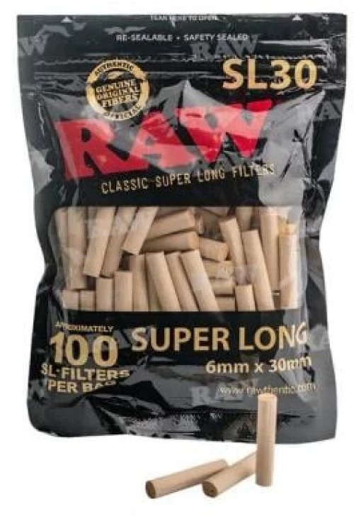 RAW Black Slim Φιλτράκια (100τμχ)