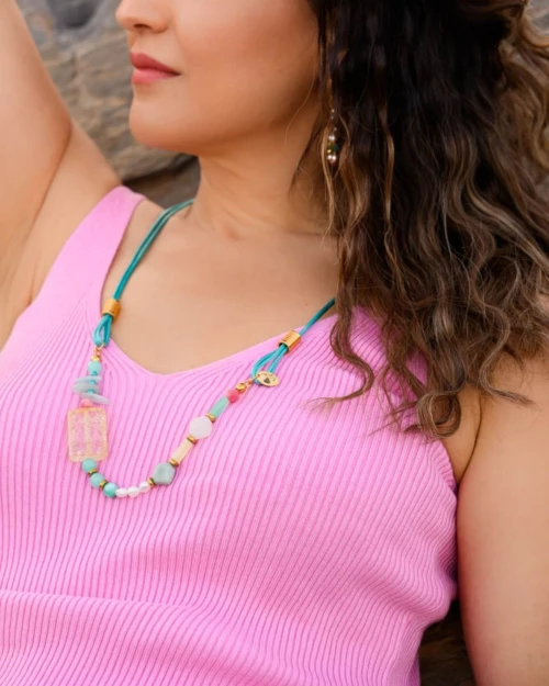 Pastel Harmony Gemstone Necklace