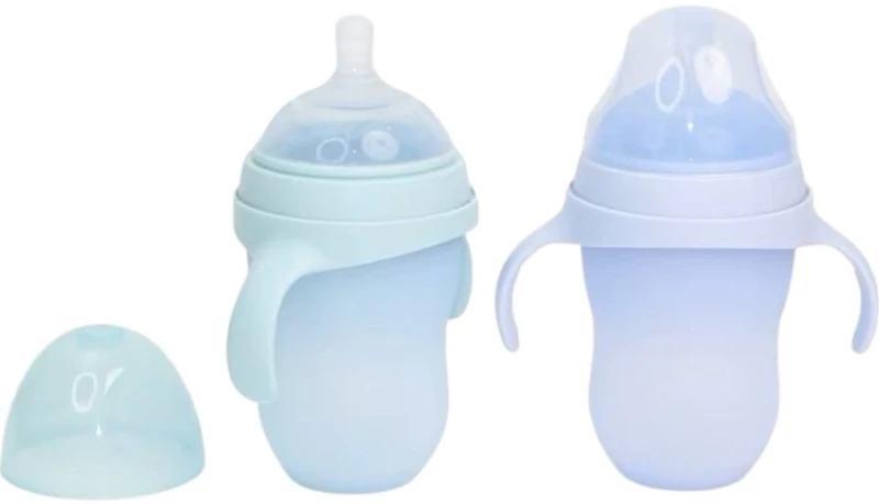 Light Mint, Μπιμπερό σιλικόνης + PPSU + PP με θηλή 250ml, Queen Mother