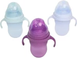 Light Mint, Μπιμπερό σιλικόνης + PPSU + PP με θηλή 250ml, Queen Mother