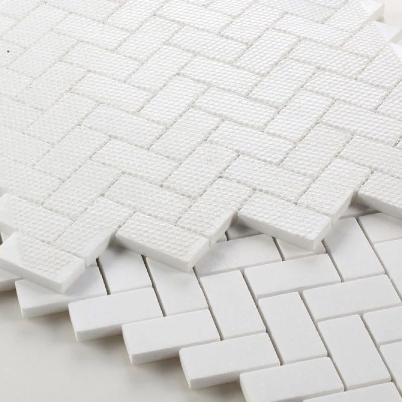 Ivy Space 28.7x28.7cm Πλακάκι Herringbone Thassos Mini Γυαλιστερό