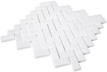 Ivy Space 28.7x28.7cm Πλακάκι Herringbone Thassos Mini Γυαλιστερό