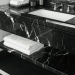 Ivy Space Πλακάκι Μαρμάρου Nero Marquina 30.5x61x1 cm, Ματ