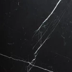 Ivy Space Πλακάκι Μαρμάρου Nero Marquina 40x40x1 cm, Ματ