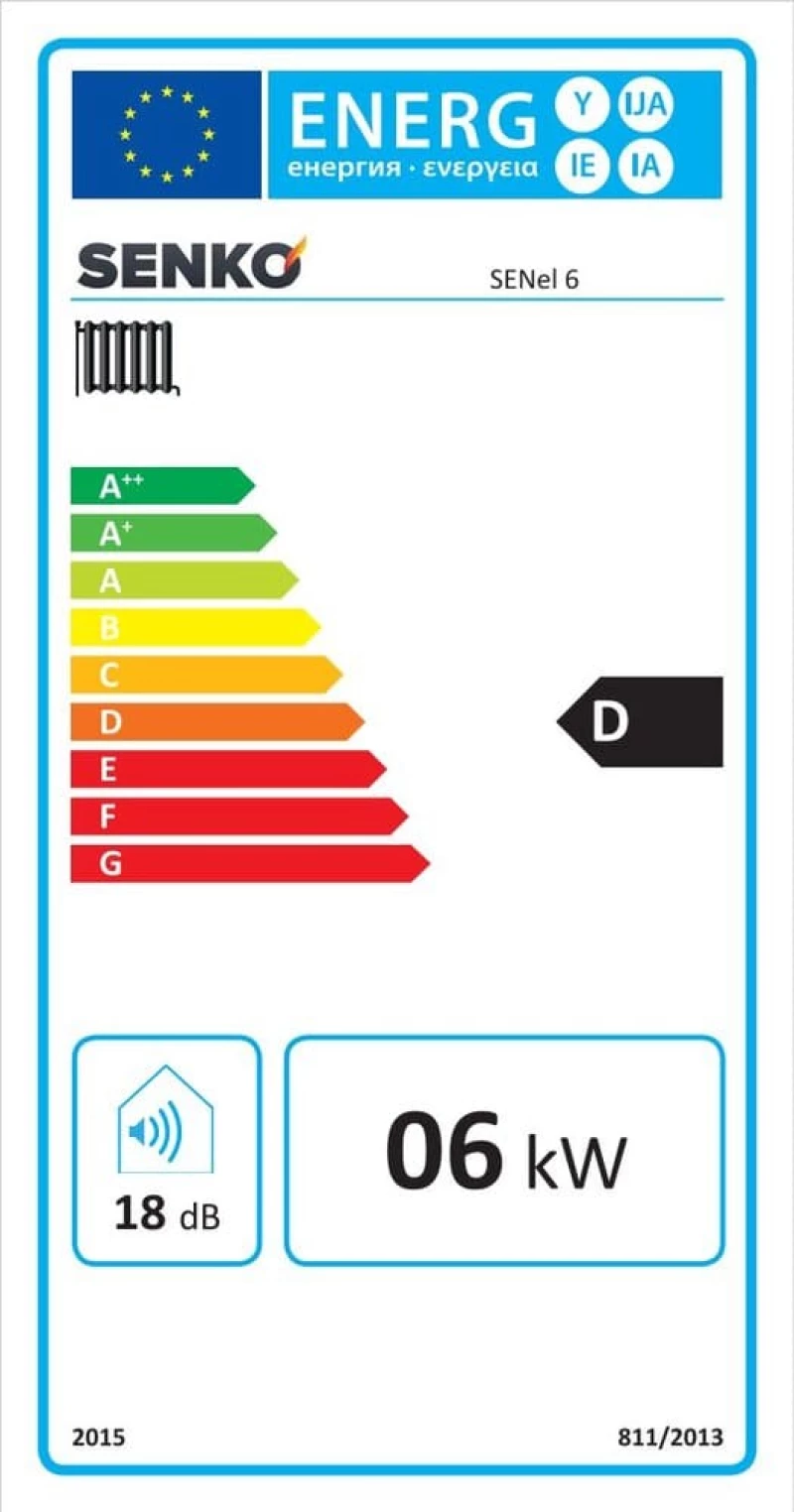 Ηλεκτρικός Λέβητας 6 kW Μονοφασικός SENel Λευκό