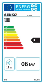 Ηλεκτρικός Λέβητας 6 kW Μονοφασικός SENel Λευκό