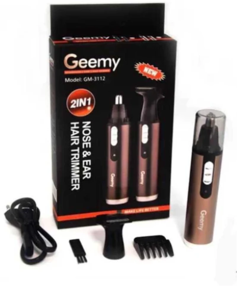 Geemy GM-3112 2-in-1 Τρίμερ Μύτης & Αυτιών Επαναφορτιζόμενο