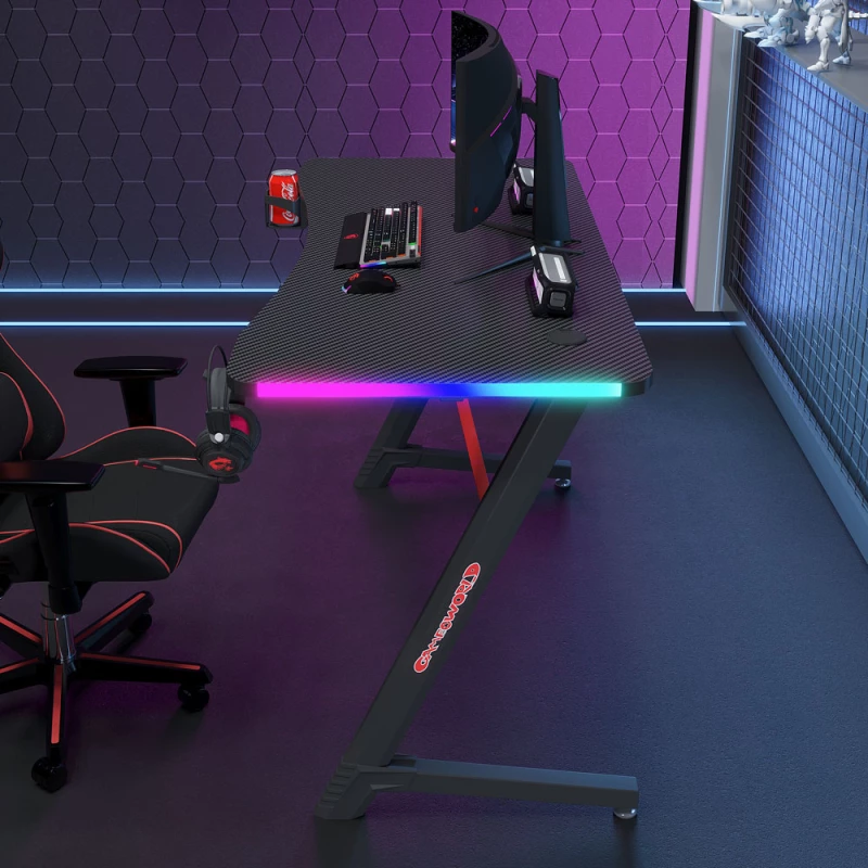 Gaming desk No brand D2209  4 in 1  RGB  Black - 74001