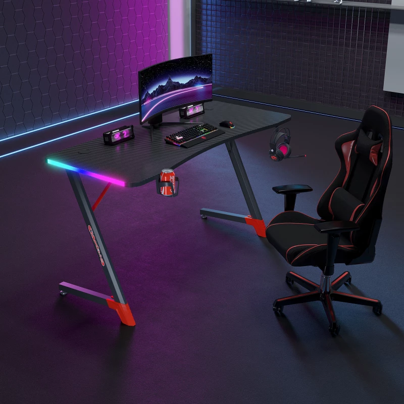 Gaming desk No brand D2209  4 in 1  RGB  Black - 74001