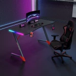 Gaming desk No brand D2209  4 in 1  RGB  Black - 74001