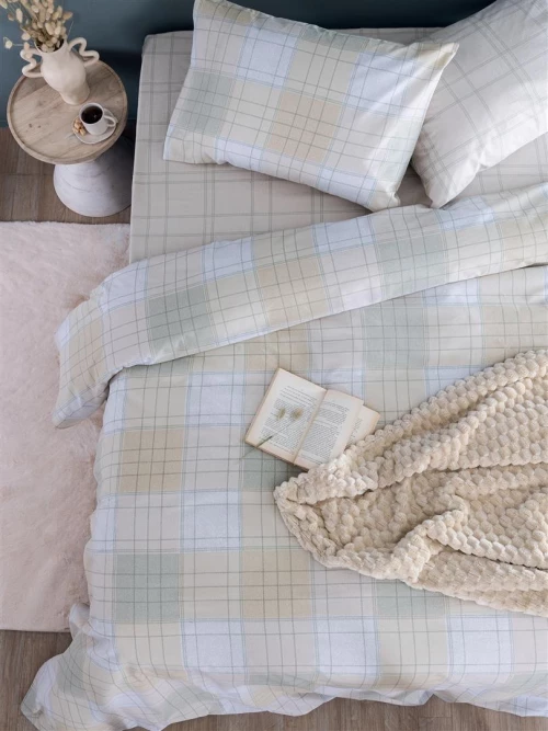 Σετ Σεντόνια Palamaiki FL6283 Βαμβακερά               - Μονό Λάστιχο 110 x 200