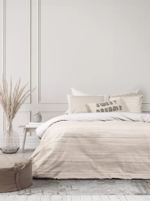 Σετ Σεντόνια Venity Μπεζ Υπέρδιπλα (2 x 240x260 + 2 Μαξιλαροθήκες 50x70)