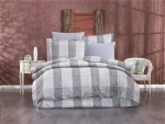 Σεντόνια Εμπριμέ Σετ 4 τεμ Αντιγόνη 339 220X240 Grey 100% Cotton Flannel - -