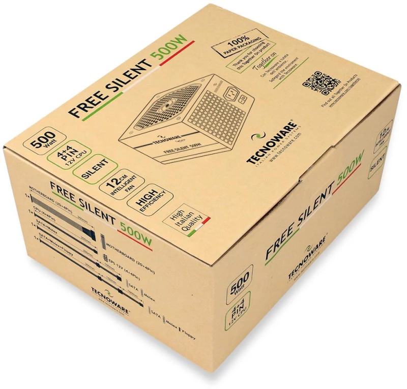 Power Supply|TECNOWARE|500 Watts|MTBF 100000 hours|FAL506FS12B