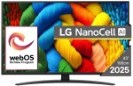 TV Set|LG|43"|4K/Smart|3840x2160|Wireless LAN|Bluetooth|webOS|Black|43NANO81A3A