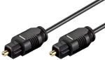 GOOBAY καλώδιο ήχου Toslink 51218, gold plated, 2.2mm, 3m, μαύρο