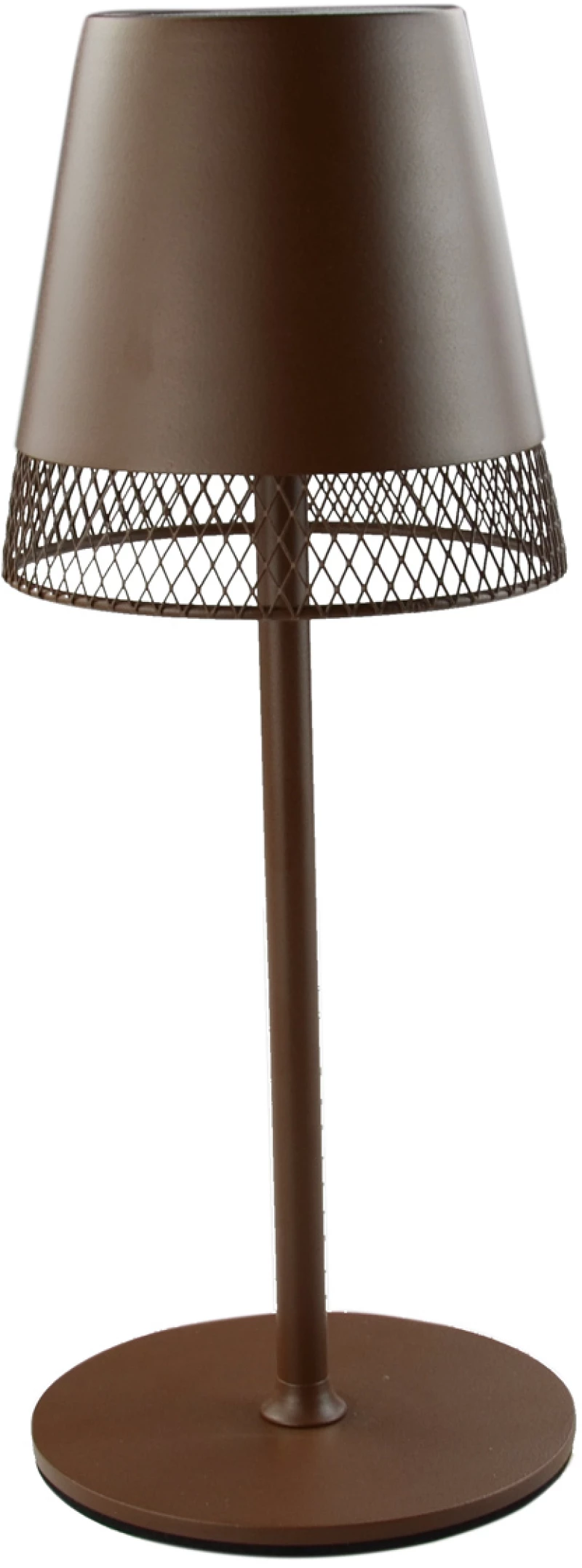 POWERTECH LED επιτραπέζιο φωτιστικό HLL-0191, ρυθμιζόμενο, επαναφορτιζόμενο, καφέ