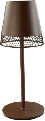 POWERTECH LED επιτραπέζιο φωτιστικό HLL-0191, ρυθμιζόμενο, επαναφορτιζόμενο, καφέ