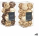 Σετ Διακοσμητικές Μπάλες Gift Decor 10 10 Λευκό Καφέ 8 x 16 x 8 cm (12 Μονάδες)