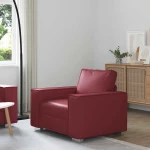 vidaXL Καναπές Κόκκινο 99 x 78 x 84 εκ. ύφασμα