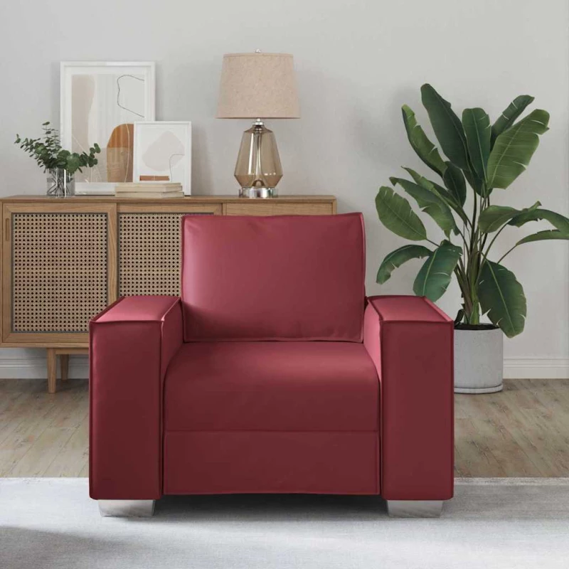 vidaXL Καναπές Κόκκινο 99 x 78 x 84 εκ. ύφασμα