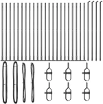 vidaXL Στύλος Περιφράξεων Άλλο 26 pcs Γκρι 3,2 x 3,2 x 68,5 εκ Ατσάλι