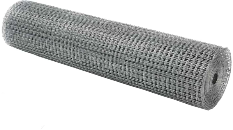 vidaXL Συγκολλητός φράχτης από σύρμα Ασημί 0.5 x 100 μ Ατσάλι