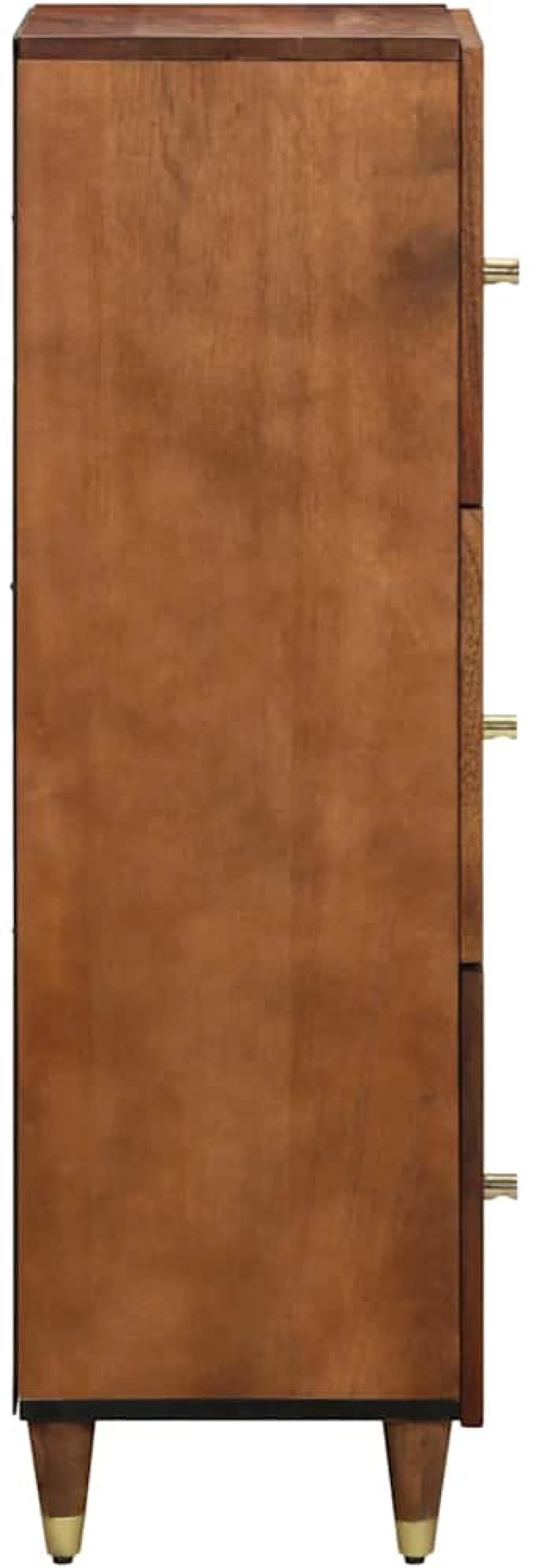 vidaXL Highboard με ράφι Καφέ 40 x 33 x 110 εκ Στερεό ξύλο μάνγκο