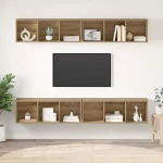 vidaXL Σετ επίπλου τηλεόρασης 4 pcs Artisan Oak 37 x 37 x 107,5 εκ