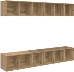 vidaXL Σετ επίπλου τηλεόρασης 4 pcs Artisan Oak 37 x 37 x 107,5 εκ