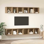 vidaXL Σετ επίπλου τηλεόρασης 4 pcs Artisan Oak 37 x 37 x 107,5 εκ