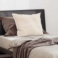 vidaXL Μαξιλάρι με μαξιλάρι Λευκό 50 x 75 cm Βαμβάκι