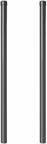 vidaXL Πό posts φράχτη 2 pcs Γκρι 100 cm Ατσάλι με Επικάλυψη Πούδρας
