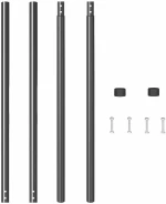 vidaXL Πό posts φράχτη 2 pcs Γκρι Ατσάλι με Επικάλυψη Πούδρας