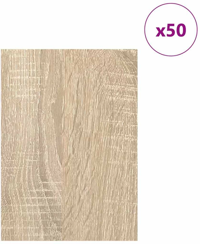 vidaXL Διακοσμητικά Πάνελ 50 pcs Sonoma Δρυς 15 x 21 x 0.3 εκ