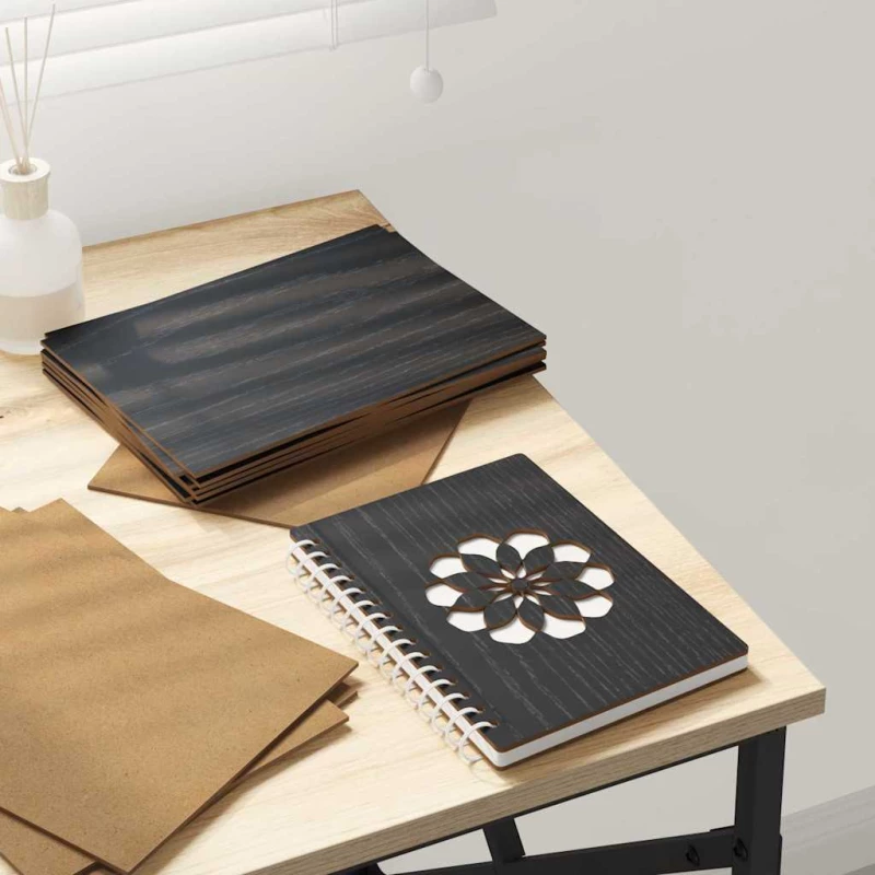 vidaXL Διακοσμητικά Πάνελ 150 pcs Μαύρη δρυς 15 x 21 x 0.3 εκ
