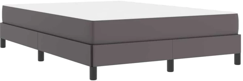 vidaXL Σκελετός Κρεβατιού με στρώμα Γκρι 140 x 190 cm ύφασμα
