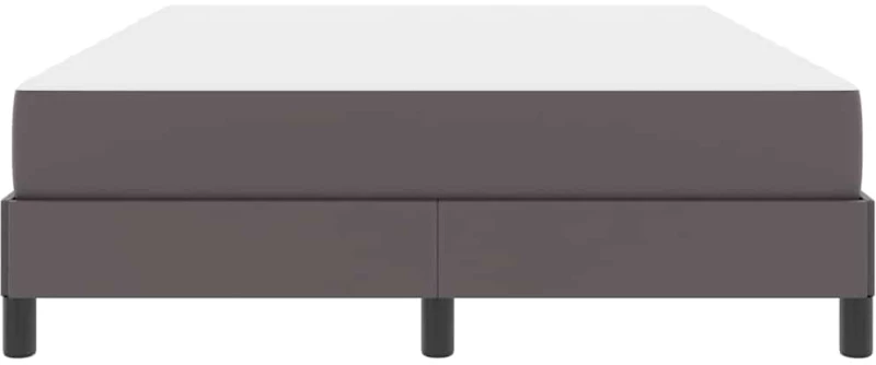 vidaXL Σκελετός Κρεβατιού με στρώμα Γκρι 140 x 190 cm ύφασμα