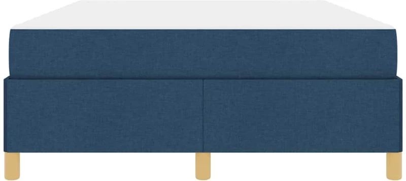 vidaXL Σκελετός Κρεβατιού με στρώμα Μπλε 140 x 190 cm ύφασμα