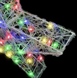 vidaXL 3D Αστέρι με 50 LED Πολύχρωμο 55 x 53.5 x 10 εκ Ακρυλικό