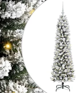 vidaXL Τεχνητό Χριστουγεννιάτικο Δέντρο με 150 LED Λευκό 150 cm