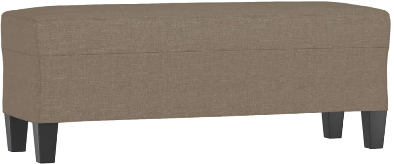 vidaXL Πάγκος Taupe 100x35x41 εκ. Υφασμάτινος