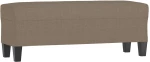 vidaXL Πάγκος Taupe 100x35x41 εκ. Υφασμάτινος