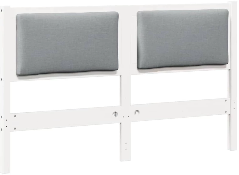 vidaXL Κεφαλάρι Άλλο Λευκό 150 cm Μασίφ ξύλο πεύκου