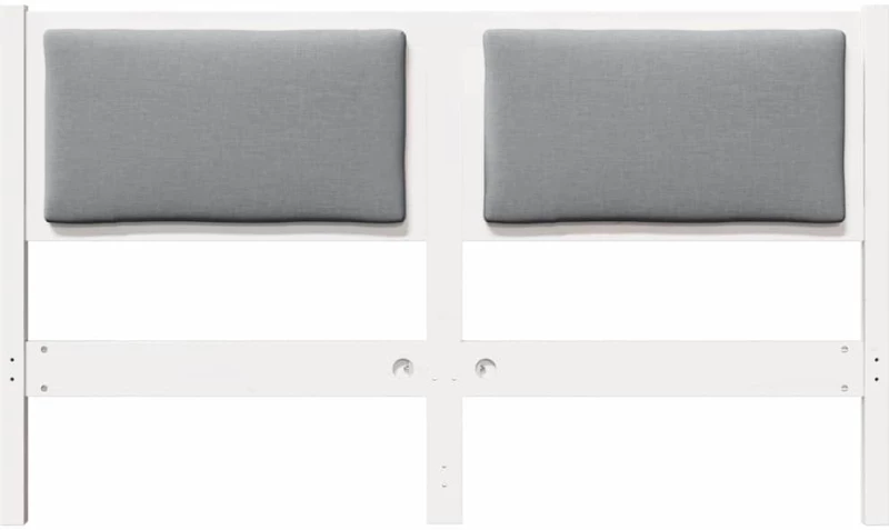 vidaXL Κεφαλάρι Άλλο Λευκό 150 cm Μασίφ ξύλο πεύκου