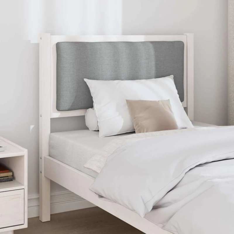 vidaXL Κεφαλάρι Άλλο Λευκό 75 cm Μασίφ ξύλο πεύκου