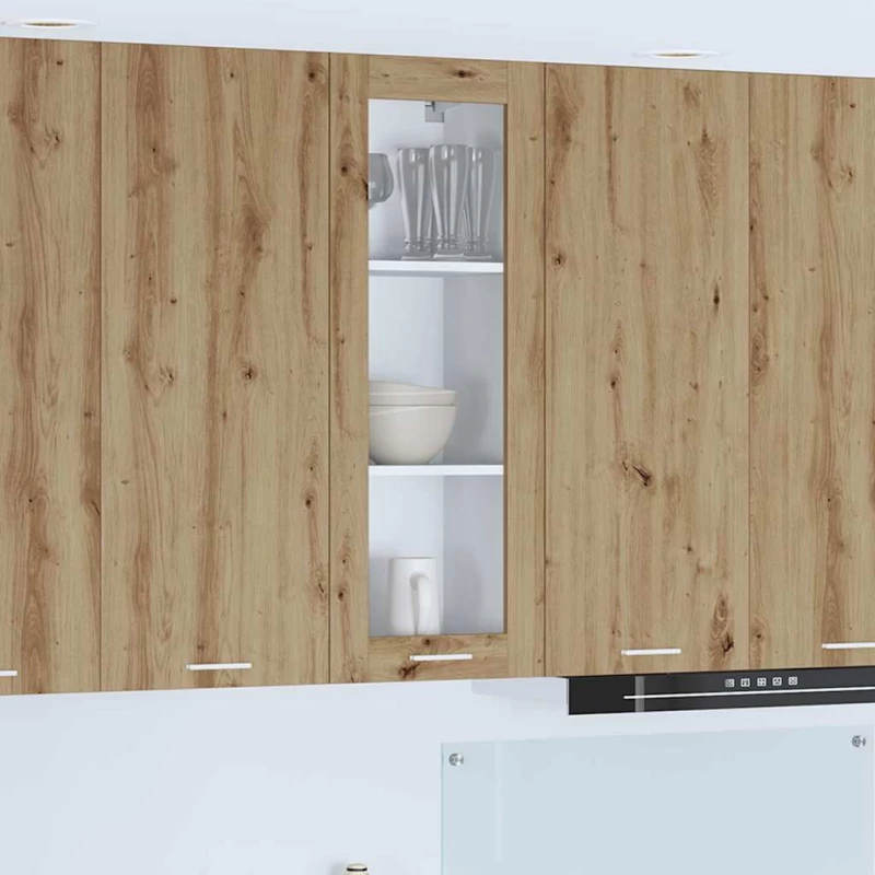 vidaXL Κρεμαστό ντουλάπι με πόρτα Riga Artisan Oak 40 x 31 x 100 εκ.