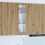 vidaXL Κρεμαστό ντουλάπι με πόρτα Riga Artisan Oak 40 x 31 x 100 εκ.